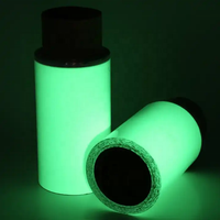 Lámina de vinilo fotoluminiscente No se necesita electricidad, se carga bajo luz que brilla en la oscuridad durante horas