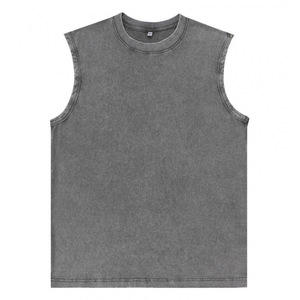 Chaleco <span class=keywords><strong>sin</strong></span> <span class=keywords><strong>mangas</strong></span> estilo americano para hombre, camiseta informal con cuello redondo, Top de moda de verano - Product Image 4