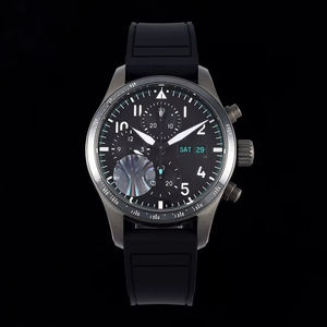 Reloj cronógrafo multifuncional de lujo con logotipo personalizado, de acero inoxidable - Reloj mecánico luminoso, impermeable y de diseño. - Product Image 1