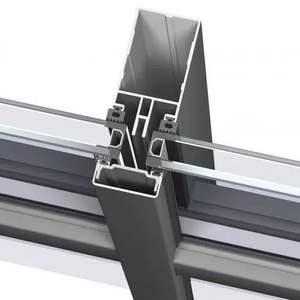 Perfil de Aluminio con Acabado Pulido y Recubrimiento en Polvo para Puertas y Ventanas Abatibles, Edificios Residenciales y Comerciales, Aluminio CNW OEM - Product Image 1