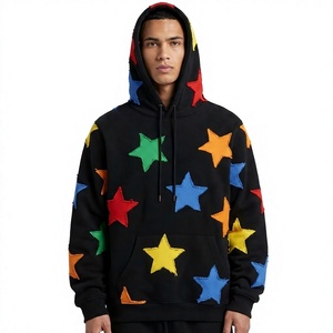 Sweat-shirt à capuche unisexe personnalisé pas cher avec logo brodé, pull-over uni en polyester/coton pour homme, coupe ample, écologique - Product Image 4