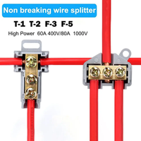 Connecteur Électrique Compact à Grande Puissance, Bornier de Jonction Rapide en Laiton pour Câbles à Fort Courant