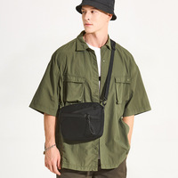 Crossbodytas voor heren, enkele schoudertas, waterdichte Oxford-stof reistas voor heren, casual kleine tas, messengertas
