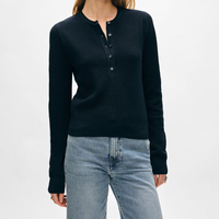 Pull en laine torsadée vintage ajusté pour femme, à manches courtes, respirant, anti-boulochage, tricoté, col sans couture, style coréen, été