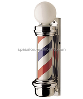 Panneau lumineux LED rotatif doré pour salon de coiffure et hôtel, montage mural, plastique durable, utilisation intérieure et extérieure