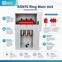 Appareil de commutation RMU intérieur/extérieur CNKEEYA XGN15-12 en acier inoxydable pour connexion de transformateur 11-24 kV