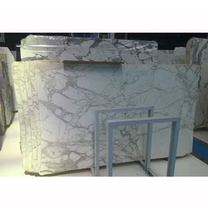 Carrelage en marbre blanc Calacatta, marbre turc Carrara, porcelaine polie, carrelage en marbre blanc avec ligne noire - Product Image 1