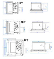 Ventilateurs domestiques très silencieux 110 CFM, 1,5 Sone, installation sans accès au grenier, ventilation, fournitures pour la maison, gradation et couleur RGB avec éclairage