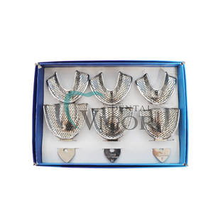 Khay ấn tượng nha khoa bằng thép không gỉ đặt kích thước nhỏ vừa lớn 6 cái/bộ - Product Image 4