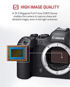 Kit appareil photo hybride EOS R6 Mark II avec objectif RF 24-105 <span class=keywords><strong>mm</strong></span> F4-7.1 <span class=keywords><strong>STM</strong></span>, capteur CMOS plein format 24,2 Mpx, stabilisation électronique d'image - Product Image 3