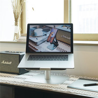 Soporte Ergonómico Giratorio de Aluminio para Laptop, Rotación de 360 Grados, Elevador de Escritorio para Notebook