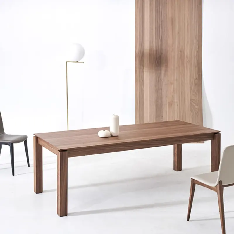 Hanyee Moderne Nieuwe Aankomst Luxe Meubels Eettafels Rechthoekige Eettafel Set Hout Eiken En As Massief Houten Tafel