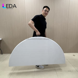 LEDA Fabricant professionnel Table de marié ronde pliante pour mariage Table de salle à manger blanche pour vente en gros - Product Image 4