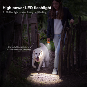 Dispositivo portátil de disuasión de ladridos de perros <span class=keywords><strong>Antiladridos</strong></span> 2 Diseño de emisores sónicos repelente de perros de largo alcance para exteriores con linterna Led - Product Image 6