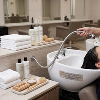 Tuyau de douche flexible en aluminium de 90 cm, anti-corrugulement et résistant à la corrosion, pour remplacement de lavabo de salon de coiffure - Vente en gros usine