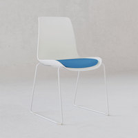 Chaise de bureau moderne en métal, chaise empilable en tissu pour salle de conférence, pour usage scolaire