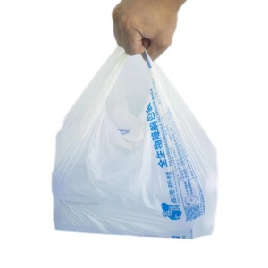 Bolsas de Camiseta Biodegradables de PBAT con Asa Tipo Camiseta, Impresas en Huecograbado y Personalizables, para Empaque de Supermercado - Product Image 4