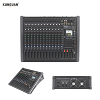 Mezclador de Potencia Profesional XUNGUAN BTD-10/BTD-14/BTD-18 de 8/12/16 Canales, 99 DSP, Ecualizador Dual de 7 Bandas con 2 Canales Estéreo para Actuaciones en Escenario