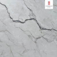 Dalles en pierre frittée polie à motif marbre certifiées CE 1200x2800mm 6mm pour sols et escaliers de salle à manger - Résistantes aux rayures acides