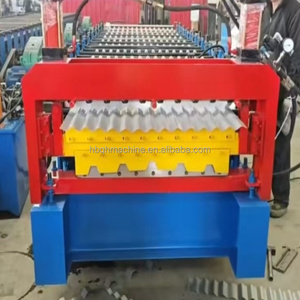 Zimbabwe cụ thể ibr686 máy sản xuất tấm lợp hình thang 840 Máy tạo hình cuộn hai lớp sóng cho ngói - Product Image 3