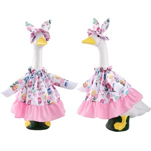 Decoración <span class=keywords><strong>de</strong></span> Jardín para Fiesta <span class=keywords><strong>de</strong></span> Pascua Pafu, Set <span class=keywords><strong>de</strong></span> Conejito <span class=keywords><strong>de</strong></span> Pascua con Vestido Estampado y Gorro con Orejas <span class=keywords><strong>de</strong></span> Conejo, Trajes <span class=keywords><strong>de</strong></span> Ganso para Porche <span class=keywords><strong>de</strong></span> Pascua - Product Image 4