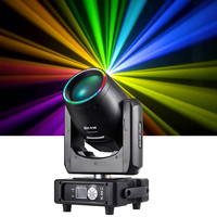 Nouveauté Mini 230W 7R Sharpy pour éclairage avec anneaux LED 13 couleurs IP33 Effet de scène DMX512 Disco Bar DJ Club