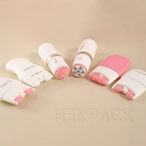 Venta al por mayor OEM botellas cosméticas 60ml 100mL forma ovalada HDPE botella con masaje Roll on Cap para el cuidado del cuerpo - Product Image 3