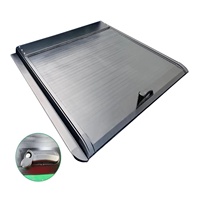 Couverture de benne manuelle rétractable en aluminium robuste pour pick-up de 5,7 pi et 6,4 pi, accessoire tout-terrain