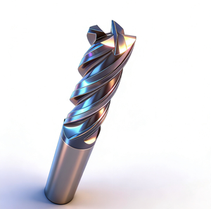 Dynamic Milling Cutter High Efficiency Tungsten Steel <strong>End</strong> <strong>Mill</strong> 4-Bladed Special 65 Degree Unequal Spiral U-Groove Nano Black - Product Image 1