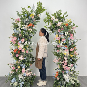 DKB FÁBRICA DE FLORES ARTIFICIALES Precios bajos al por mayor nueva flor de arco de flores de seda Premium para decoración de arco para boda - Product Image 6