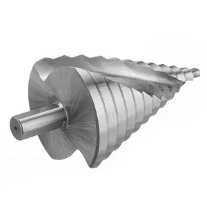 Schrittbohrmaschine Metall Stahl Schrittbohrmaschine Multifunktion 6-60 mm Hss Schrittbohrmaschine Kegel-Lochschneider Spirale Rille konisch