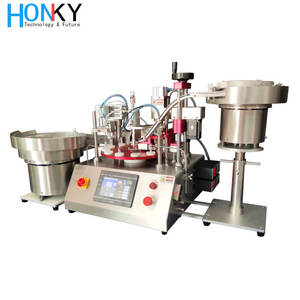 Machine automatique de capsulage de remplissage de tubes de kit de test de bureau pour l'industrie chimique de réactif biologique avec remplissage de pompe en céramique - Product Image 4