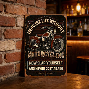 Letrero Decorativo de Estilo Americano, Vintage, con Impresión UV, Rectangular, con Temática de Motocicletas, para Colgar en la Pared de Bares, Pubs y Cafeterías - Product Image 4