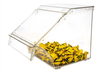 Distributeur de nourriture en vrac à haute transparence avec couvercle pour céréales, bonbons, noix, fruits secs