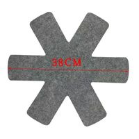 Tapis de protection de fond de casserole antiadhésif écologique, facile à nettoyer, style poisson à six griffes, en feutre, pour casseroles et vaisselle - Grande Vente