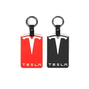 2024 สินค้าใหม่ 4 สีซิลิโคนกันน้ําฝาครอบกุญแจรถยนต์กรณีผู้ถือคีย์การ์ดสําหรับ Tesla รุ่น 3/y
