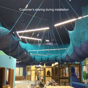 Aire de jeux intérieure personnalisable pour enfants, pont suspendu en <span class=keywords><strong>corde</strong></span> de nylon tressé à la main, équipement de terrain de jeu sentier boueux - Product Image 4