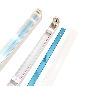 Portalampada G13 per Plafoniere, Supporto per Lampade <span class=keywords><strong>da</strong></span> 4ft e 2ft, Diffusore Trasparente in Alluminio 0.8mm 1mm, Lampada Anti-polvere e Anti-zanzare per Tubi LED T8 - Product Image 3