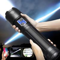 Lanterne portable super lumineuse, lampe torche tactique étanche pour le camping en plein air, puissante lampe torche LED