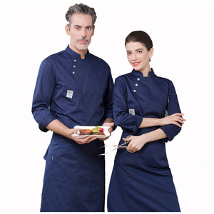 Bán Buôn 65% Polyester 35% Bông Đầu Bếp Áo Khoác Đầu Bếp Quần Áo Nấu Ăn Đồng Phục Khách Sạn Nhà Hàng Làm Việc Mặc - Product Image 6