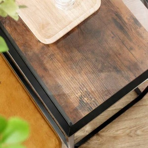 Table <span class=keywords><strong>console</strong></span> d'entrée en verre transparent <span class=keywords><strong>avec</strong></span> <span class=keywords><strong>2</strong></span> <span class=keywords><strong>tiroirs</strong></span> en bois - Product Image 5