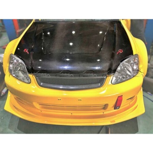 Pour Honda Civic EG EK 6ème génération Type R Si, capot moteur en carbone, 1996+ - Product Image 2