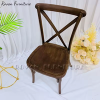 Prix usine de haute qualité nouvelle chaise en résine X chaise de mariage en bois couleur peut être utilisée pour un événement de fête