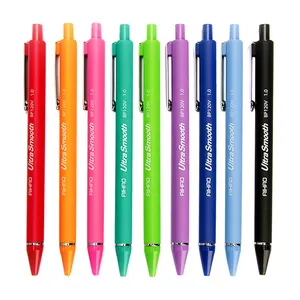 Kawaii Four Colors Slim Eraser Ballpen Wholesale Ballpoint Pen 0.5 Without Clip With Logo 2023