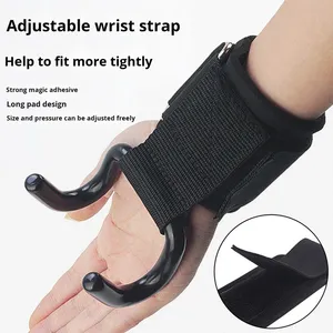 Gancio di assistenza con regolazione della tensione e design imbottito per sollevamento pesi, barra per trazioni, manubri e cintura per deadlift - Product Image 4