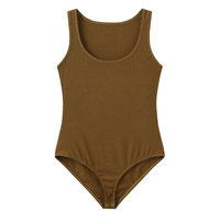 Nouvelle collection été : Justaucorps de gymnastique sans manches en spandex moulant pour filles, idéal pour l'entraînement de gymnastique