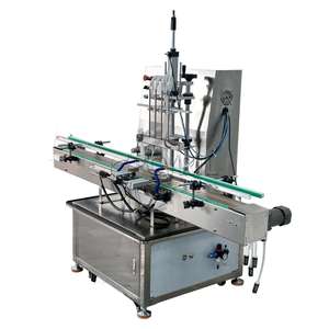 "Remplisseur de liquide à pompe magnétique automatique à 4 têtes: rapide comme l'éclair, super précis! Idéal pour la boisson, Pharma. Maximisez vos profits maintenant!" - Product Image 1