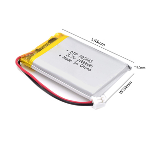 Batterie au lithium OEM/ODM 3,7 V 1000 mAh rechargeable, batterie au lithium en pochette, batterie au lithium polymère 703443 pour matériel VR et jouets - Product Image 2