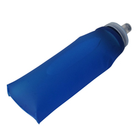 Bouteille pliable en silicone de 600 ml, gourde pliable sans BPA, bouteille souple pour la course à pied et les sports, gourde en plastique