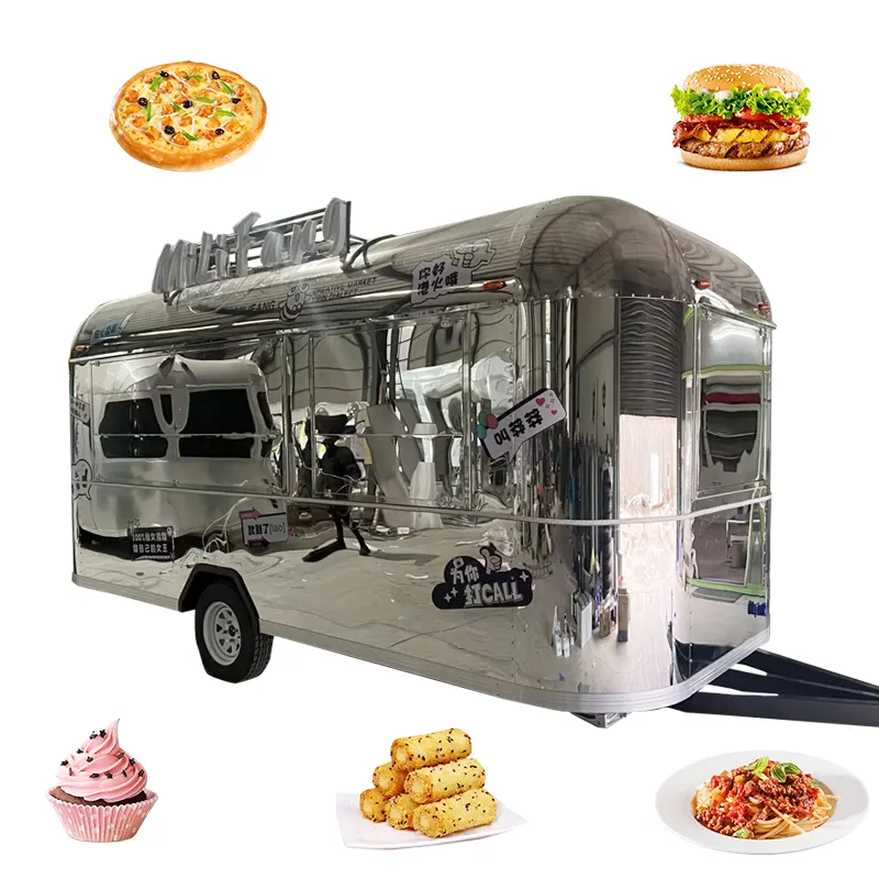 WD Stainless Steel Customized pancakes and coffe food truck